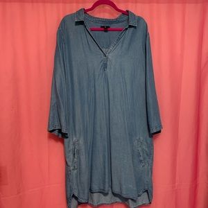 Gap blue jean dress